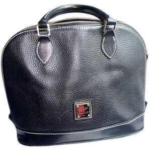 Dooney & Bourke Pebble Grain Dome Satchel with Alternative Long Strap